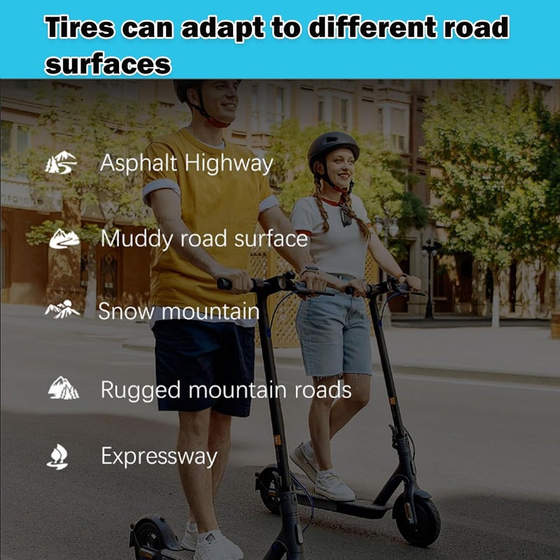 TOCBEUU 8.5 Inches Inner Tube& Outer tire for Electric Scooter, 50/75-6.1 Inflated Tire, 8 1/2 Replacement Wheel, Rubber Tyre for Gotrax GXL V2/ XR/Apex XL/ & Xiaomi M365/M365 Pro/Pro 2/1S Black (1Set) - Image 5